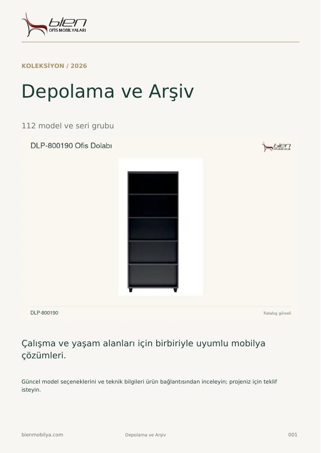 Depolama ve Arşiv katalog kapağı